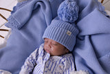 Confetti Kidz - Baby Knit Beanie | Cloud Blue - (0-6mnths)