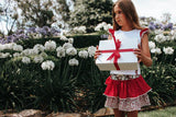 Love Henry - Girls Frilly Skirt - Festive Floral