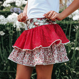 Love Henry - Girls Frilly Skirt - Festive Floral