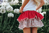 Love Henry - Girls Frilly Skirt - Festive Floral