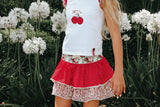 Love Henry - Girls Frilly Skirt - Festive Floral
