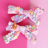 Lauren Hinkley - Floral Sequin Bow Clip