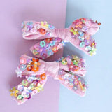 Lauren Hinkley - Floral Sequin Bow Clip