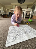 Nourish By Nature - Silicone Colouring Mat - Seek N Spot Animal Design