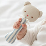 Alimrose - Ted Stick Rattle Chambray Stripe