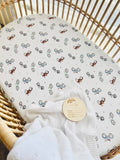 Mini & Me - Organic Cotton Fitted Cot Sheet Cars