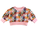 Kapow Kids - Heart Checkerboard Sweater
