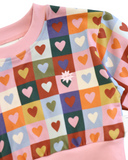 Kapow Kids - Heart Checkerboard Sweater