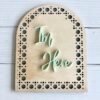 Inspired Wholesale - 3D Rattan Plaque - I'm Here