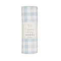 All4Ella - Organic jersey swaddle - Gingham Blue