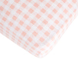 All4Ella - Jersey Cot Sheets - Gingham Strawberry