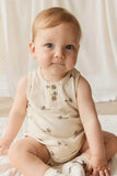 Jamie Kay - Pima Cotton Archie Playsuit - Fly High Vanilla Cream