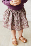 Jamie Kay - Organic Cotton Abbie Skirt - Pansy Floral Fawn