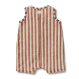 Wilson & Frenchy - Cherry Cola Stripe Organic Terry Growsuit