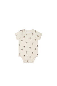 Jamie Kay - Organic Cotton Hudson Short Sleeve Bodysuit - Montgolfiere Cloud