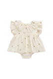 Jamie Kay - Organic Cotton Frannie Playsuit - Rosebud Egret