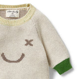 Wilson & Frenchy - Almond Knitted Jacquard Jumper