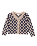 Fox & Finch - WILD SIDE CHECK KNITTED CARDIGAN 3-7 YRS