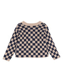 Fox & Finch - WILD SIDE CHECK KNITTED CARDIGAN 3-7 YRS
