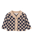 Fox & Finch - WILD SIDE CHECK KNITTED CARDIGAN