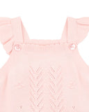 Bebe - ORGANIC PINK BOBBLE KNIT BODYSUIT