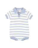 Bebe - BRADY ORGANIC KNITTED POLO ROMPER