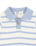 Bebe - BRADY ORGANIC KNITTED POLO ROMPER
