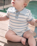 Bebe - BRADY ORGANIC KNITTED POLO ROMPER