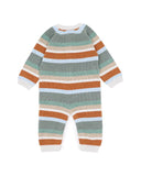 Bebe - MATEO STRIPE KNITTED ROMPER