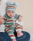 Bebe - MATEO STRIPE KNITTED ROMPER