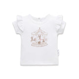 Aster & Oak - Carousel Print Flutter Tee