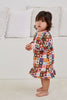 Kapow KIds - Heart Checkerboard Drop Waist Dress