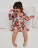 Kapow KIds - Heart Checkerboard Drop Waist Dress