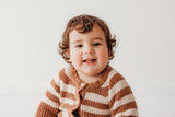 Child of Mine - Chocolate Knitwear - Striped Cardigan