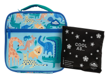 Spencil - Little Cooler Lunch Bag + Chill Pack - Safari Puzzle