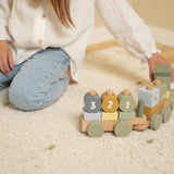 Little Dutch - Wooden Stacking Train Tractor
