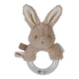 Little Dutch - Baby Bunny Soft Ring Rattle Bunny Baby Toy