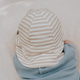 Bedhead Hats - Legionnaire Flap Sun Hat - Natural Stripe