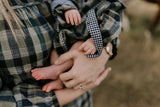 Little Windmill Clothing Co - "Lucas" Linen Checked Long Sleeve Romper