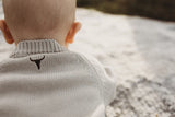 Little Windmill Clothing Co - "Morgan" Chocolate Pop Cotton Knit Romper