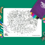 Little Change Creators - SAFARI Re-FUN-able™ Colouring Set