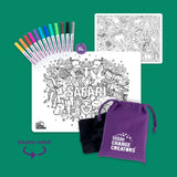 Little Change Creators - SAFARI Re-FUN-able™ Colouring Set