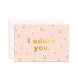 Fox & Fallow - Mini Greeting Card - I Adore You