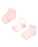 Minihaha - 3 PK SOCKS - PINK MULTI