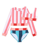 Minihaha - ASTRID MULTI STRIPE 3 PIECE SWIM SET 8-16Y