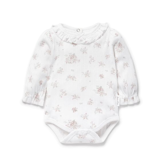 Aster & Oak - Posie Floral Flutter Onesie