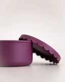 MontiiCo - Silicone Scallop Bowl - Ruby