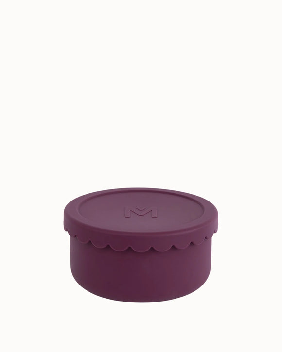 MontiiCo - Silicone Scallop Bowl - Ruby