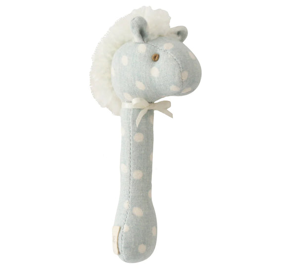 Alimrose - Horse Stick Rattle Duck Egg Blue