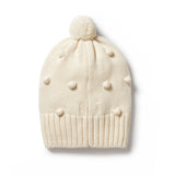 Wilson & Frenchy - Ecru Knitted Bauble Hat